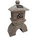 AL58699 Illuminated Pagoda Lantern Statue Greystone