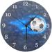 AntiGuyue Living Room Wall Clock Battery Operated Wall Clock Hanging Round Bedroom Wall Clock