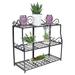 MOWENTA 3-Tier Metal Iron Plant Stand with Scroll Design