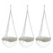 3 Sets Hanging Plant Pot Pots for Plants Planter Terracotta Indoor Planters Self Watering Flower Containers Flowerpot White Pp