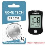 Replacement Battery for AUVON I-QARE DS-W Blood Glucose Monitor