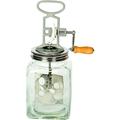 Large Dazey Butter Churn Vintage Hand Crank Glass And Stainless Steel Makes Up To 2.5 Quarts
