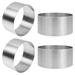 4Pcs Stainless Steel Ring For Cake Decorating Stainless Steel Mousse Ring Cake Baking Cake Decor Set