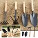 GERsome Hand Shovel for Gardening Trowel Garden Tool - 4Pcs Planting Tools Small Garden Rake Ergonomic Hand Tools Set Edging Shovel Indoor Plants Tools