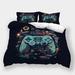 Home Bedclothes 3D Gamepad Printed Comforter Cover Pillowcase Boys Girls Cool Bedding Set Full (80 x90 )