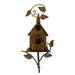 MAOWAPLG Metal Bird House with Poles Outdoor Metal Bird House Stake Bird House for Patio Backyard Patio Outdoor Garden Decoration