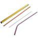 Stainless Steel Straw Durable Drinking Straws Plastic Milk Tea Portable Multipurpose