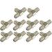 10 Pcs TV Connector Cable Coax Adapter 3 Way Splitte 3-Way Splitter Zinc Alloy