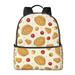 Cherry Print Cute Waffles Shoulder Backpack Laptop Tablet for Sport Travel Bag