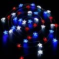 Huayishang Led Lights Clearance Leds Usa Star with Usa String Lights July 4Th Independence Day Decorative Led String Lights Battery Operated Led String Lights with Remote Decor Stripes Home Decor