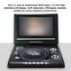 Andoer DVD Player Rotatable Lcd Screen 9 Widescreen 270Â° Vcd Disc Mp3 Screen Car Tv Mp3 Viewer With Player Portable Vcd Inch 16 9 Lcd Screen Car Disc Mp3 Viewer Dvd Player Portable Vcd Disc Eryue