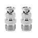 Adaptador Coaxial RF Coaxial 2 uds BNC macho enchufe a UHF SO239 PL-259 hembra Jack RF Coaxial adaptador Cable conector