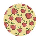 Disketp Apple Small Mouse Pad 7.9x7.9 Inches Washable Round Mousepad For Office Laptop Computer Non-Slip Rubber Base Mouse Pads For Wireless Mouse