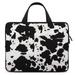 LAKIMCT Irregular Cow Print Laptop Bag Computer Bag Briefcase Messenger Bag Waterproof Laptop Case for Work 12 inch