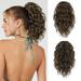 Ponytail Extension Short Claw Clip Curly Pony Tail Extension Jaw Ponytail Hairpiece for women