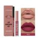 WMYBD Clearence!Make Up Lip Gloss Lipliner Combination 2 Sets Non Stick Cup Matte Lip Gloss Set Gifts for Women