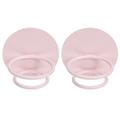 2 Pcs Beauty Egg Storage Rack Makeup Sponge Holder Store Display Shelves Clothes Drying Case Cotton Round