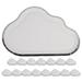 16 Pcs Dinner Plate Party Flatware Food Tray Paper Cake Pan Dessert Plates Cloud Baby