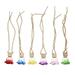 6pcs Perfume Bottles Pendants Car Perfume Pendants Rose Shape Perfume Bottles Pendants (Assorted Color)