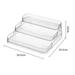 3 Tier Desktop Perfume Shelf PET Cosmetic Organizer Perfume Storage Rack Doll Display Stand Kitchen Seasoning Organizer L