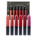 WNVMWI Lip Glaze 6 Pcs Lip Gloss Lipstick Set Diamond Pearlescent Nude Color Lip Gloss Lipstick Durable Liquid Lipstick High Pigments Moisturizer Nonstick Cup Lip Tint Cosmetics B