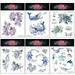 120 Pcs Ocean Animals Temporary Tattoos For Kids Fake Sea Animal Tropical Ocean Fish Shark Dolphin Whale Waterproof Tattoo Stickers Baby Shower Girls/Boys Birthday Party Favor Decoration Supplies Hal