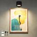 Battery Picture Light for Wall Art Wireless Painting Light 300LM Dimmable Magnetic Picture Light Up Down Spotlight Led Accent Light for Wall Bedroom with Spotlight/Floodlight 2in1