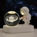 Clearance!XEOVHV 3D Astronauts Night Light Clear Inner Carved Crystal Ball Glass Ball with USB Base Ornaments Souvenir Birthday Gift 1PCS (Star Walk Night Light)