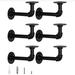 Industrial Pipe Shelf Bracket for DIY Floating Shelve Pipe Decor Wall Mount 6pcs