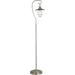 Bay 8.25 Wide Lantern Pendant with Glass/Metal Shade in White/Clear