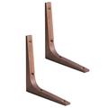 2Pcs Wood Triangle Shelf Corner Bracket: Wood Shelf Holders Wall Mounted Heavy Duty Shelves Supports Floating Bracket Wall Corner 2pcs