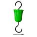 pdqouc I Piece Set Hummingbird Feeder Guard Moat With A Brush Universal Flower Shape Hummingbird Feeders Hooks For Outdoor Garden Hanging Green