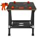 SKYSHALO 1000 lbs Capacity Adjustable Heights Folding Work Table Workbench Sawhorse