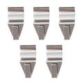 5 Pcs S-shaped Hook Hangers Decorative Ornament Hooks Punch-free Metal Hidden Wall Siding No Punching Stainless Steel