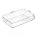 VALSEEL kitchen Organizers and Storage Desktop Drawer Storage Box Partitioned Kitchen Cutlery Stationery Sorting Small Box Transparent PET Plastic Partition Artifact Organization and Storage