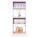 KEPSUUL White 5 Tier Customizable Storage Shelving Unit Heavy Duty Modular Metal Organizing Rack For Kitchen Pantry Closet Office 32.1 W X 16.4 D X 76.9 H 2 Set Of Side & Back Panels Purple