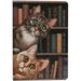 Painting Notebook - Cats In The Library - Create A Sparkling Notebook Cover Using Crystals - For Ages 8 And Up