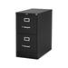 Staples 2-Drawer Vertical File Cabinet Locking Letter Black 26.5 D (28882D)