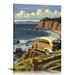 Nawypu Pacific Coast Highway Woody Giclee Art Print Poster from Travel Artwork
