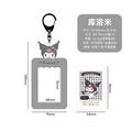 Sanrios Photo Card Holders Anime Hello Kitty Kuromi Pochacco Id Card Protector Sleeve Students Bus Meal Card Keychain Pendant