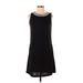 Julie Brown Casual Dress - Shift: Black Dresses - Women's Size Small