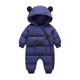 Slowmoose Autumn Winter New Born Baby Clothes Rompers , Jumpsuit Overalls Costume Infant Navy blue 18M