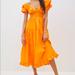 Anthropologie Dresses | Anthropologie Rare Kensington Maxi Dress Orange | Color: Orange | Size: S