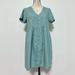 Madewell Dresses | Madewell Alexandra Linen Blend Button Down Mini Dress Medium Mint | Color: Blue/Green | Size: M