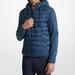 Michael Kors Jackets & Coats | Michael Kors Mixed Hoodie Jacket | Color: Blue | Size: Xl