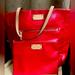 Kate Spade Bags | Ladies Size Medium Kate Spade Red Patent Leather Tote Handbag W Small Pouch Bag | Color: Red | Size: Os