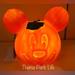 Disney Holiday | Disney Parks Halloween Mickey Mouse Light Up Pumpkin Jack Lantern Decor New | Color: Green/Orange | Size: Os