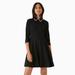 Kate Spade Dresses | Kate Spade Rhinestone Sparkle Embellished Collar Ponte Dress Black With Pockets | Color: Black/Silver | Size: L