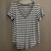 American Eagle Outfitters Tops | American Eagle Brand Shirt | Color: Gray/White | Size: Xs