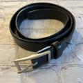 J. Crew Accessories | J.Crew Black Genuine Italian Leather Usa Made Mens Belt Size 34 | Color: Black | Size: 34